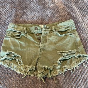 Free People Jean Shorts